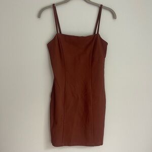 Forever 21 Brown Bodycon Mini Dress